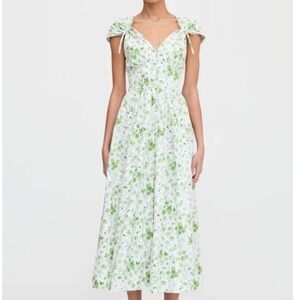 Hill House Lucille Dress in Green Sweet Peas